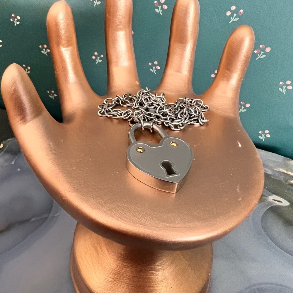 Heart Lock Pendant Necklace